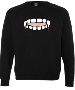 Gabby Show Vampire Teeth Cut Sweatshirt