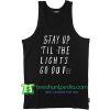 Stay Up Till The Light Go Out fall out boy Tanktop