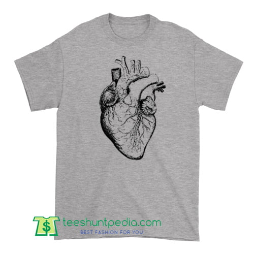 Valentines Day Shirt for Him Her Tee Anatomical Heart Shirt T Shirt