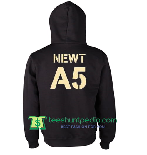 newt a5 black hoodie back