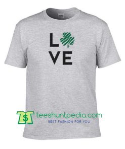 LOVE Shamrock Shirts Four Leaf Clover Shirts St Maker Cheap