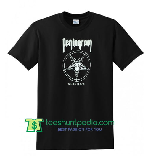 PENTAGRAM Black Metal Relentless T shirt Maker Cheap