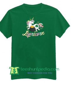 cute leprechaun unicorn shirt, st patricks day, irish shirt, lucky shirt, green Shirt Maker Cheap