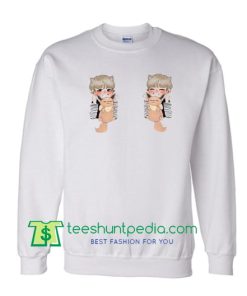Double Taehyung and Eevee, BTS KPOP Crewneck Sweatshirt Maker Cheap