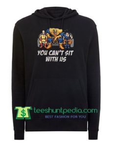 Like Thanos and Goku you can’t sit with us hoodieMaker Cheap