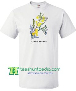 Acacia Flower Shirt, Botanical Art Shirt, Art T Shirt Maker Cheap
