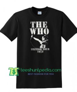 The Who British Tour 1973 T Shirt Maker Cheap