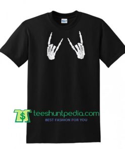 Metal Skeleton Hands T Shirt Maker Cheap