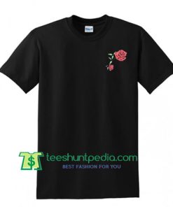 Rose Pocket T Shirt gift tees unisex adult cool tee shirts Maker Cheap
