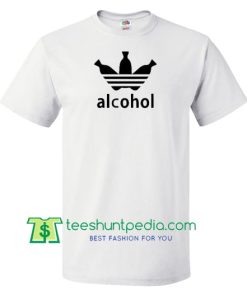 Adidas Parody Alcohol T Shirt gift tees adult unisex custom clothing Size S-3XL