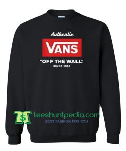 Authentic Vans Off The Wall Since 1966 Sweatshirt Maker Cheap