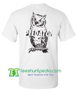 Predator Owl Back T Shirt gift tees adult unisex custom clothing Size S-3XL
