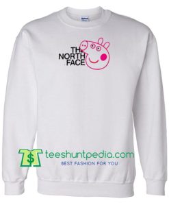 The North Face X Pig Peppa Parody Sweatshirt Maker Cheap