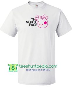 The North Face X Pig Peppa Parody T Shirt gift tees adult unisex custom clothing Size S-3XL