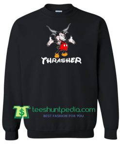 Thrasher Magazine Mouse Goat Crewneck Sweatshirt Maker Cheap