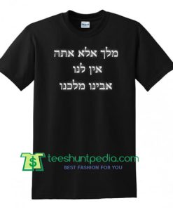 Avinu Malkeinu T Shirt, Jewish Prayer Rosh Hashana New Year Ecclesiastical Tee gift tees adult unisex custom clothing Size S-3XL