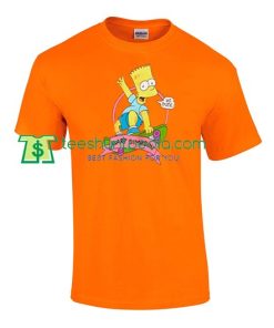 Bart Simpson Skatebard Yo Dude T Shirt gift tees adult unisex custom clothing Size S-3XL