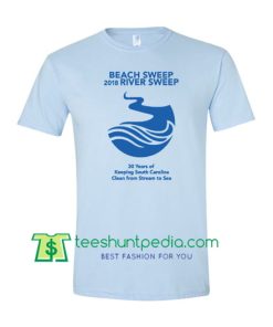 Beach Sweep River Sweep 2018 T Shirt gift tees adult unisex custom clothing Size S-3XL