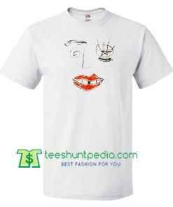 Drawn Face T Shirt gift tees adult unisex custom clothing Size S-3XL