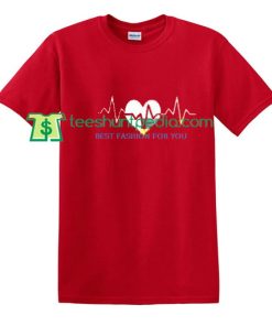 Heart Pulse T Shirt gift tees adult unisex custom clothing Size S-3XL