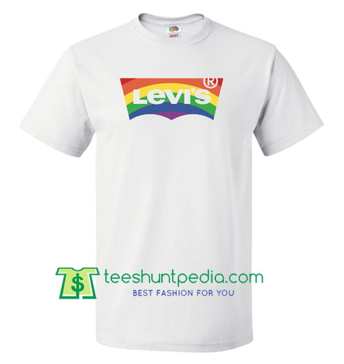 Levis Rainbow T Shirt gift tees adult 