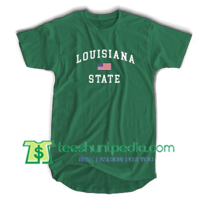 Louisiana State T Shirt gift tees adult unisex custom clothing Size S-3XL