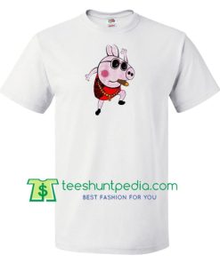 Peppa Pig Gangster T Shirt gift tees adult unisex custom clothing Size S-3XL