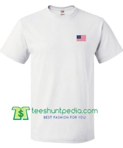 USA Flag Pocket Looks T Shirt gift tees adult unisex custom clothing Size S-3XL