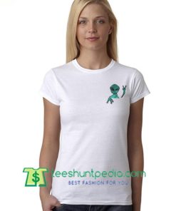 Alien Pocket T Shirt gift tees adult unisex custom clothing Size S-3XL