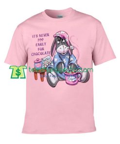 Eeyore light pink T Shirt gift tees adult unisex custom clothing Size S-3XL