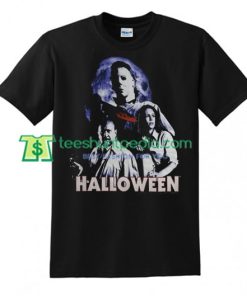 Michael Myers Halloween Movie Dr Loomis Laurie T Shirt gift tees adult unisex custom clothing Size S-3XL
