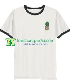 Pineapple Ringer Shirt gift tees adult unisex custom clothing Size S-3XL