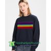 Rainbow Striped Sweatshirt Maker Cheap