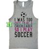 Soccer TankTop gift shirt unisex custom clothing Size S-3XL