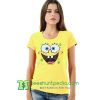 SpongeBob Face T Shirt gift tees adult unisex custom clothing Size S-3XL