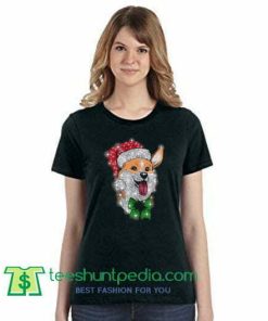 Corgi Christmas Dog Lovers T Shirt gift tees adult unisex custom clothing Size S-3XL