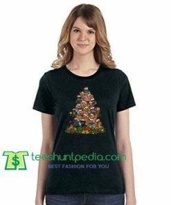 Dachchunds Christmas Tree Shirt gift tees adult unisex custom clothing Size S-3XL