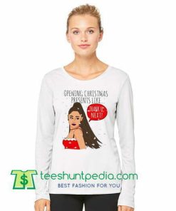 Grande Christmas, Thank U Next Sweatshirt, Celebrity Sweatshirt Maker Cheap