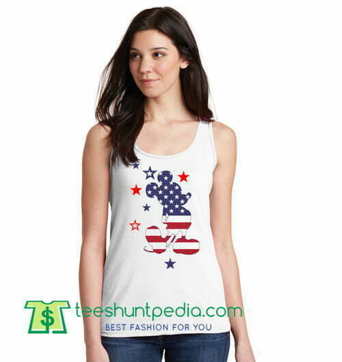 Mickey Mouse USA Tank Top gift shirt unisex custom clothing Size S-3XL