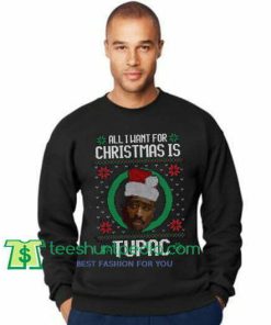 Tupac Ugly Christmas Sweatshirt Tupac Shakur Sweatshirt Maker Cheap