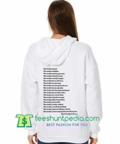 The New York Times Truth Back Hoodie Maker Cheap