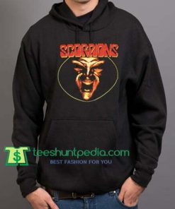 Scorpions Hoodie Vintage 1994 Face The Heat Tour 94 90s Band Heavy Metal Rock Hoodie Maker Cheap