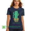 Catcus, Cat Cactus Plant Girls' Fitted Youth Tshirt