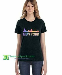 New York City Skyline Rainbow Style Unisex Shirt