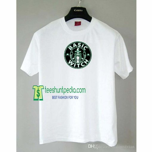 Basic Witch Coffee Shirt Halloween Gifts Funny TShirt Maker cheap