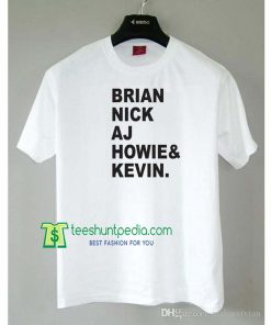 Brian Nick AJ Howie Kevin T-Shirt through Adult 3XL Maker Cheap