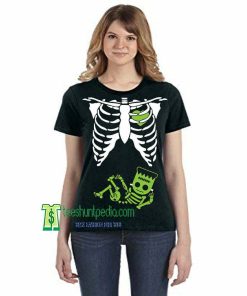 Frankenstein Skeleton Maternity Shirt Halloween Maker cheap