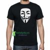 V For Vendetta Iron On Transfer Adult Unisex TShirt Maker cheap
