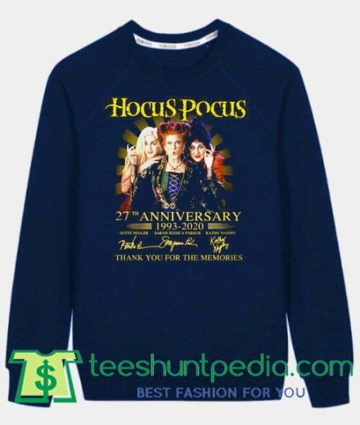 Hocus Pocus 27th 1993 2020 memories sweatshirt