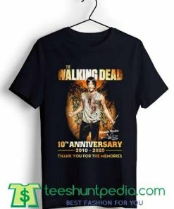 The Walking Dead 10th anniversary T shirt